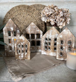 The wooden house set