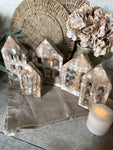 The wooden house set