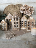 The wooden house set