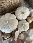 The Taupe Boucle pumpkins