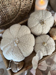 The Taupe Boucle pumpkins