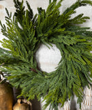 Real touch Norfolk pine wreath 26”
