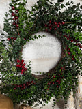 Red berry wreath