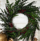 Red berry wreath