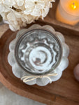The frosted pumpkin mercury glass candle holders