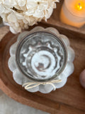The frosted pumpkin mercury glass candle holders