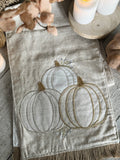 The bead embroidered pumpkin runner