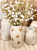 Speckle heart vase