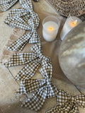 The plaid bow garland