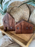 The brown block house