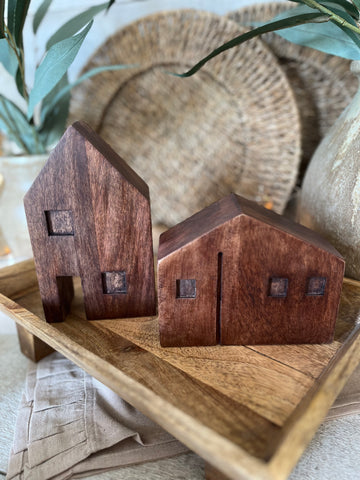 The brown block house