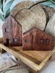 The brown block house