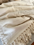 The cotton tassel throw