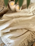 The cotton tassel throw