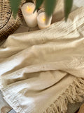 The cotton tassel throw
