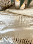 The cotton tassel throw