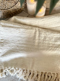 The cotton tassel throw