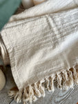 The cotton tassel throw