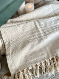 The cotton tassel throw