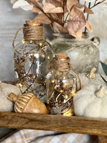 Battery Operated Pinecone Lantern
