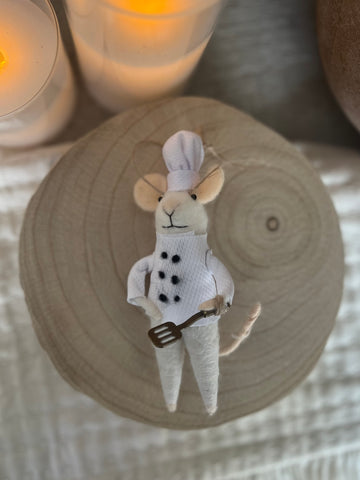 Chef Charlie the mouse ornament