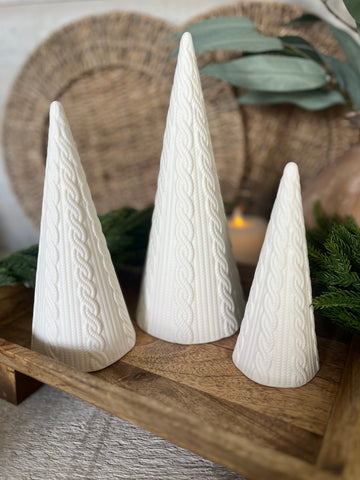 The ceramic sweater cone tree