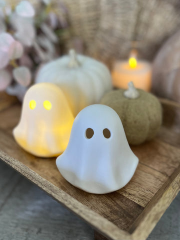 The ceramic light up ghost