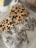 The wooden snowflake ornament
