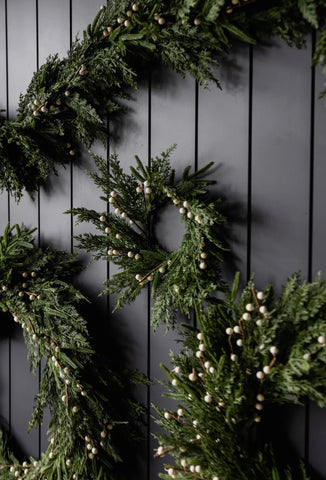 The real touch plum berry wreath