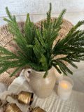 The real touch winter greenery stem