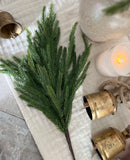 The real touch winter greenery stem