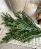 The real touch winter greenery stem