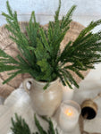 The real touch winter greenery stem