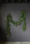 Real touch oversized cypress leaf garland - 15ft
