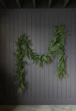 Real touch oversized cypress leaf garland - 15ft