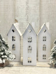 The metal tea light house
