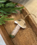 Moss mushroom ornament