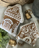 The gingerbread house pillow