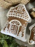 The gingerbread house pillow