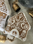 The gingerbread house pillow