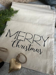 Merry Christmas table runner