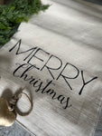 Merry Christmas table runner