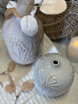 The botanical clay vase