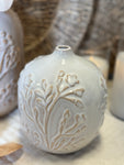 The botanical clay vase
