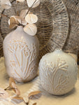 The botanical clay vase