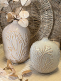 The botanical clay vase