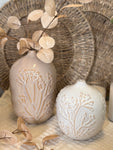 The botanical clay vase