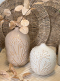 The botanical clay vase