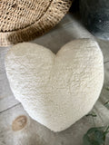 The Sherpa heart pillow