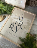 The merry Christmas framed prints